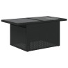 Salon de jardin 6 pcs avec coussins noir résine tressée 513172513172