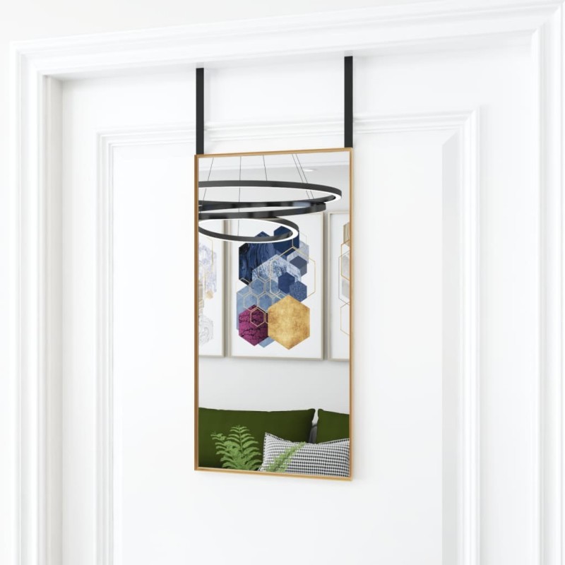 Miroir de porte Doré 30x60 cm Verre et aluminium 513179513179