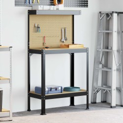 Atelier Noir 81 x 41 x 145 cm Bois d'ingénierie et métal 513188513188