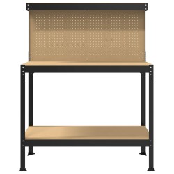 Atelier Noir 114 x 54 x 145 cm Bois d'ingénierie et métal 513199513199