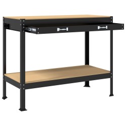 Atelier Noir 114 x 54 x 91 cm Bois d'ingénierie et métal 513200513200
