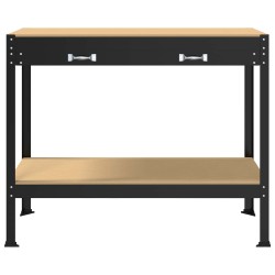 Atelier Noir 114 x 54 x 91 cm Bois d'ingénierie et métal 513200513200