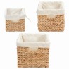 Paniers de rangement 3 pcs Naturel Jacinthe d'eau 513206513206