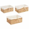 Paniers de rangement 3 pcs Naturel Jacinthe d'eau 513207513207