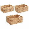 Paniers de rangement 3 pcs Naturel Jacinthe d'eau 513208513208