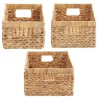 Paniers de rangement 3 pcs Naturel Jacinthe d'eau 513208513208