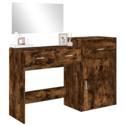 Ensemble de coiffeuse 3 pcs chêne fumé bois d'ingénierie 513250513250