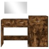 Ensemble de coiffeuse 3 pcs chêne fumé bois d'ingénierie 513250513250