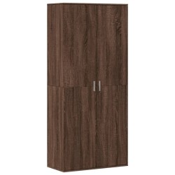 Armoire à chaussures chêne marron 80x39x178cm bois d'ingénierie 513252513252