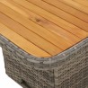 Ensemble à manger de jardin et coussins 2 pcs gris rotin 513256513256