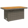 Ensemble à manger de jardin et coussins 2 pcs gris rotin 513257513257