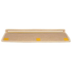 Tapis d'escalier 15 pièces 65 x 21 x 4 cm Beige clair Bord rectangulaire 513273513273
