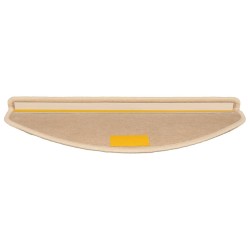Tapis d'escalier 15 pièces 65 x 21 x 4 cm Beige clair Demi-rond Grand 513275513275