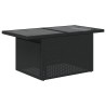 Salon de jardin 6 pcs avec coussins noir résine tressée 513302513302