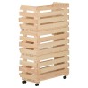 Chariot à légumes 37x30x80 cm Bois de pin solide 513314513314