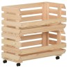 Chariot à légumes 57x30x80 cm Bois de pin solide 513315513315