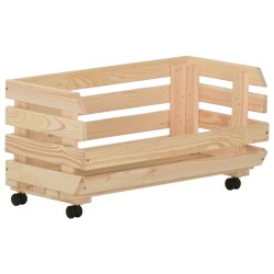 Chariot à légumes 57x30x80 cm Bois de pin solide 513315513315