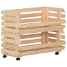 Chariot à légumes 77x30x80 cm Bois de pin solide 513316513316