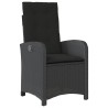 Ensemble à manger de jardin 4 pcs avec coussins noir 513322513322