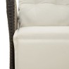 Ensemble à manger de jardin avec coussins 3 pcs Noir 513326513326