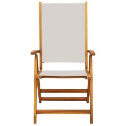 Chaises pliables de jardin lot de 6 bois d'acacia et textilène 513344513344