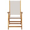 Chaises pliables de jardin lot de 6 bois d'acacia et textilène 513344513344