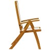 Chaises pliables de jardin lot de 6 bois d'acacia et textilène 513344513344