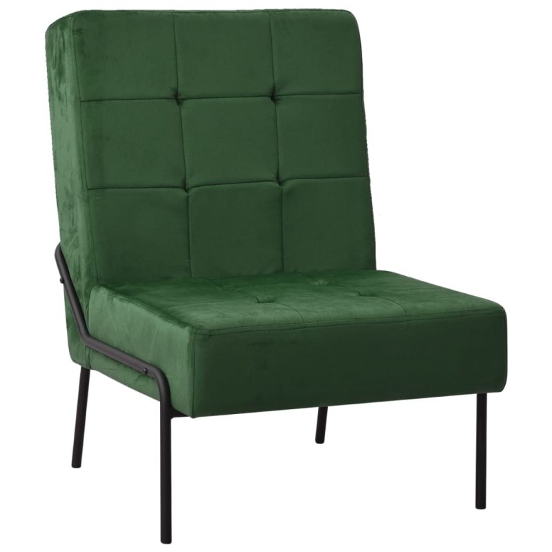 Chaise de relaxation 65x79x87 cm Vert foncé Velours 513349513349