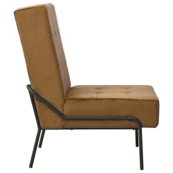 Chaise de relaxation 65x79x87 cm Marron Velours 513353513353
