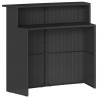 Ensemble de bar de jardin 3 pcs avec coussins noir poly rotin 513371513371