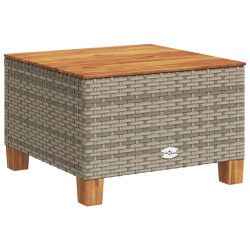 Salon de jardin 6 pcs avec coussins gris résine tressée 513385513385