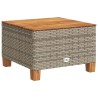 Salon de jardin 6 pcs avec coussins gris résine tressée 513385513385