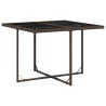 Ensemble à manger de jardin et coussins 9 pcs marron poly rotin 513418513418