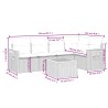 Salon de jardin avec coussins 6 pcs beige résine tressée 513426513426