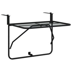 Table de balcon Noir 60x40 cm Acier 513435513435