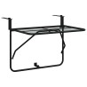 Table de balcon Noir 60x40 cm Acier 513435513435