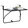 Table de balcon Noir 60x40 cm Acier 513435513435