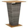 Ensemble de bar de jardin 5 pcs avec coussins gris poly rotin 513449513449