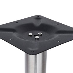 Pied de table de bistro Argenté Ø45x107 cm Acier inoxydable 513489513489