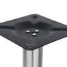 Pied de table de bistro Argenté Ø45x107 cm Acier inoxydable 513489513489