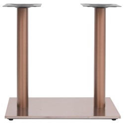 Pied de table de bistro Laiton 70x40x72 cm Acier inoxydable 513495513495