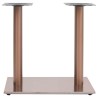 Pied de table de bistro Laiton 70x40x72 cm Acier inoxydable 513495513495