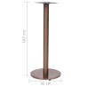 Pied de table de bistro Doré Ø45x107 cm Acier inoxydable 513497513497