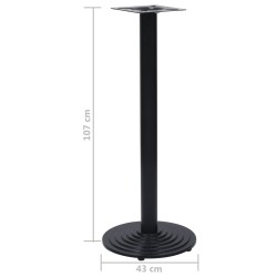 Pied de table de bistro noir Ø43x107 cm fonte 513498513498