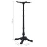 Pied de table de bistro noir 52x52x108 cm fonte 513501513501