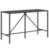 Ensemble de bar de jardin avec coussins 7 pcs marron poly rotin 513509513509
