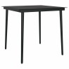 Ensemble de salle à manger pour jardin 5 pcs Noir polyrotin 513510513510