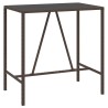 Ensemble de bar de jardin avec coussins 7 pcs marron poly rotin 513520513520