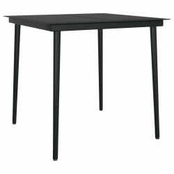 Ensemble de salle à manger pour jardin 5 pcs Gris clair 513521513521
