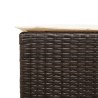 Ensemble de bar de jardin avec coussins 7 pcs marron poly rotin 513537513537